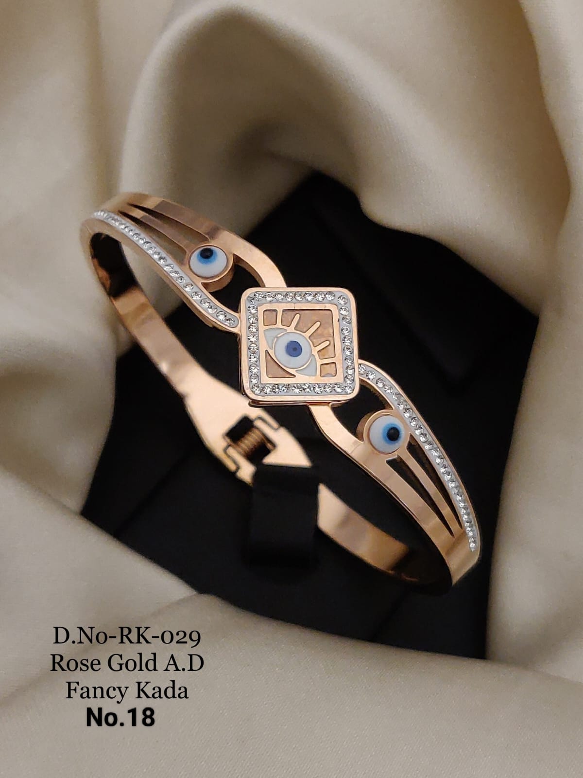 Rose Gold Free Size Steel Designer Breslet Kada Catalog
